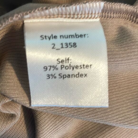 Joyfolie Mia Joy Lizette Slip Dress in Warm Taupe Ribbed Knit Midi XXL - Picture 10 of 10